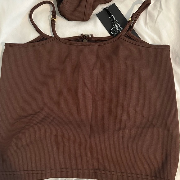 WHITE FOX BROWN CORSET SKIRT SET - Picture 5 of 5